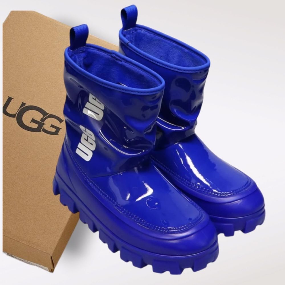 NWT UGG Classic Brellah Mini Boot Regal Blue Women's - Picture 2 of 14